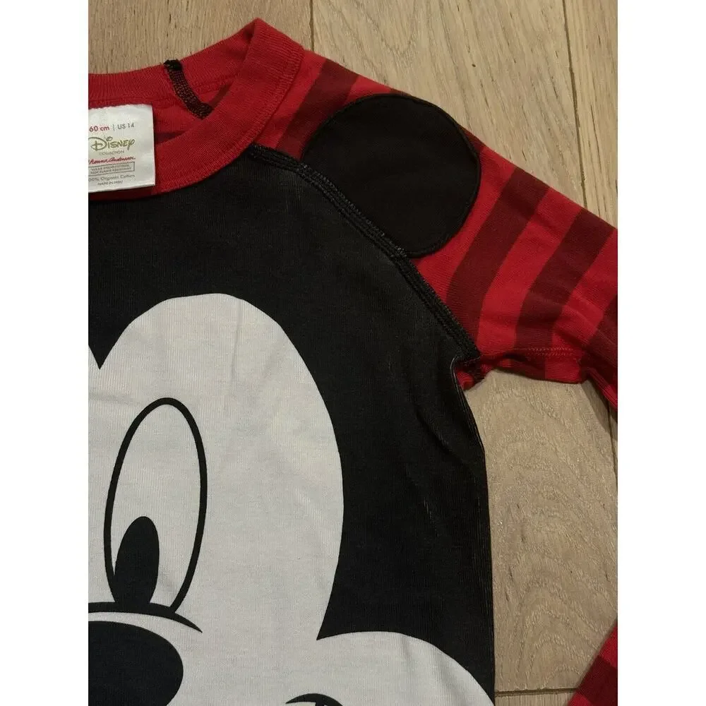 Kids 14 / 160cm Hanna‎ Andersson Disney x Mickey Mouse long sleeve PJ Top Shirt